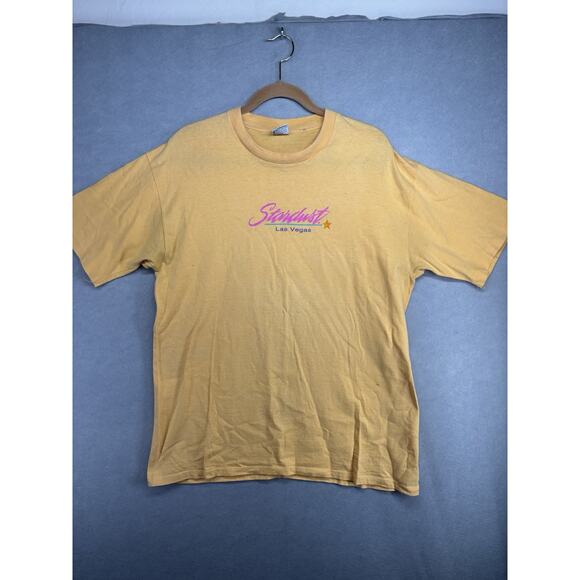 Vintage 1990's Stardust Casino Las Vegas T Shirt L Calcru Single Stitch - Picture 1 of 6